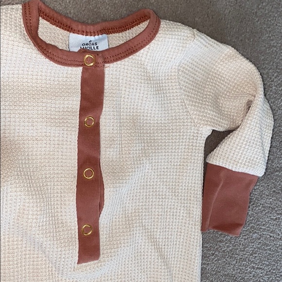 Orcas Lucille Light pink Waffle Romper 6-9 months - Picture 3 of 4